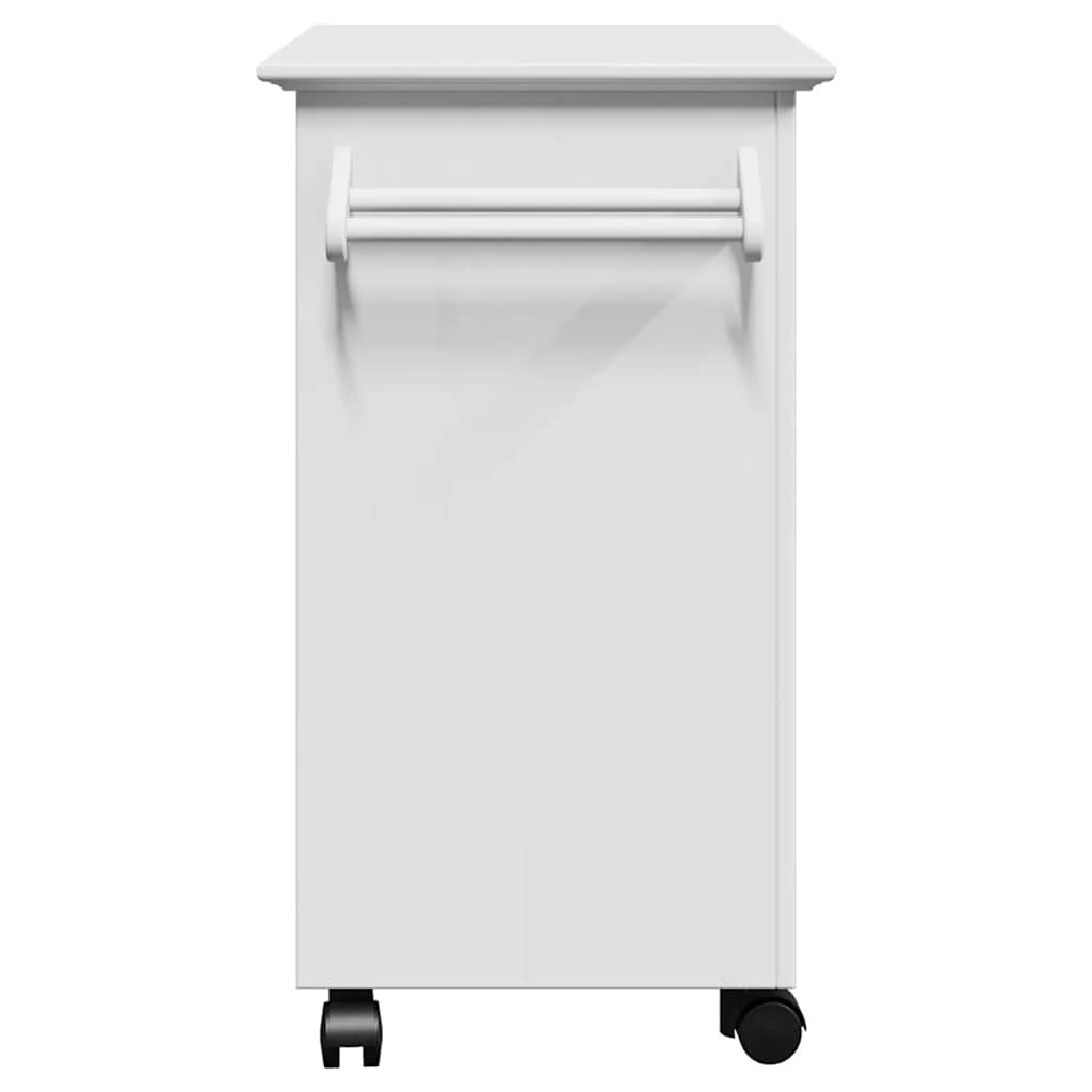 vidaXL Küchenwagen BODO Weiß 72x45x80 cm