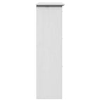 vidaXL Schuhregal BODO Weiß 80x35x118 cm