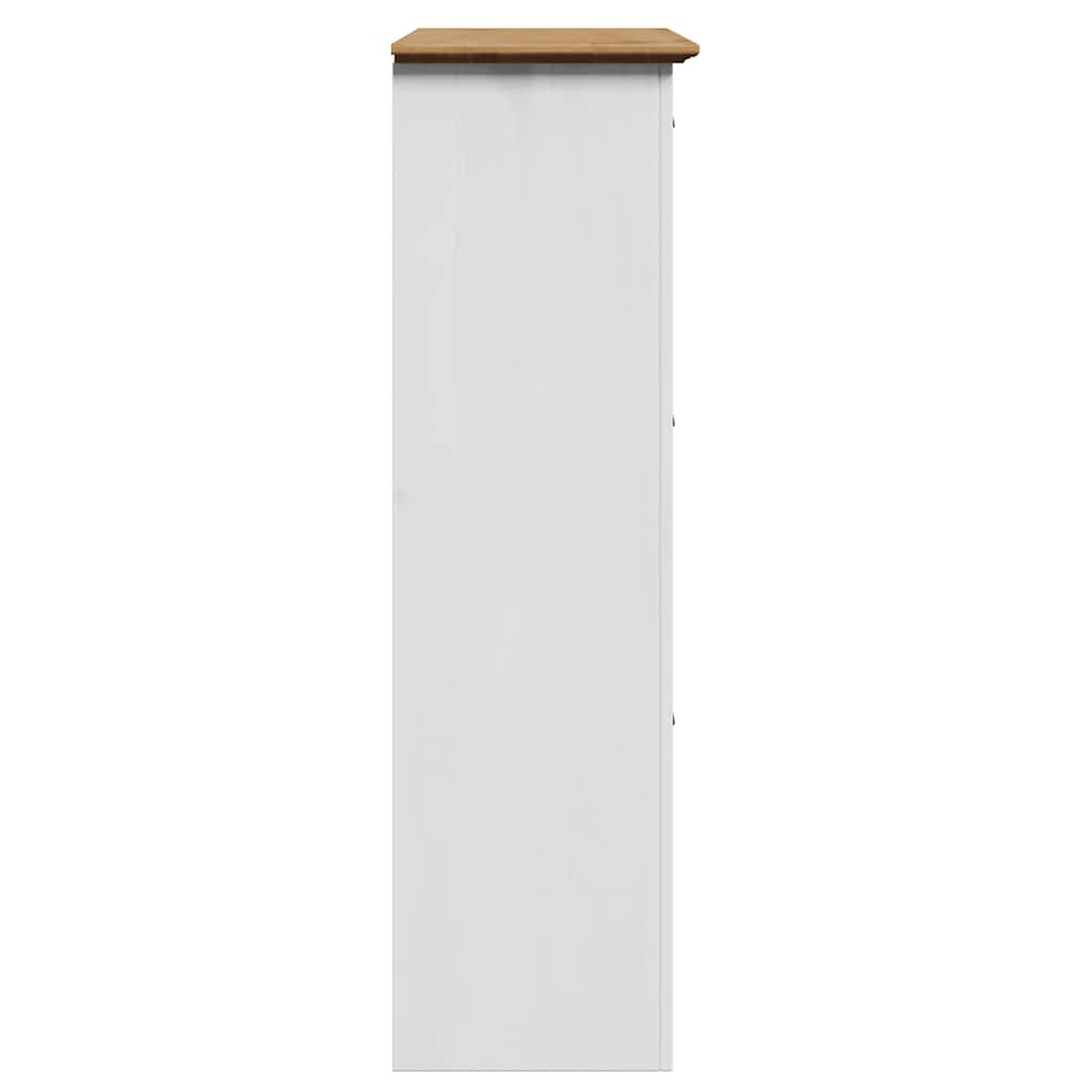 vidaXL Schuhregal BODO Weiß und Braun 80x35x118 cm