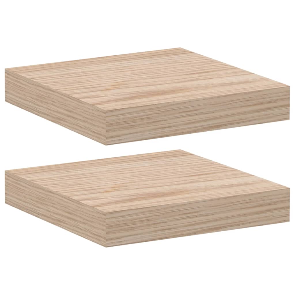 vidaXL Schweberegal 2 Stk. 23x23,5x4 cm Holzwerkstoff