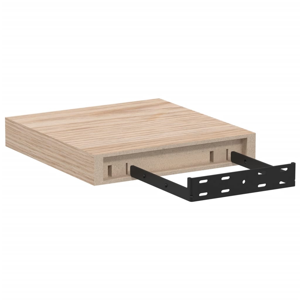 vidaXL Schweberegal 2 Stk. 23x23,5x4 cm Holzwerkstoff