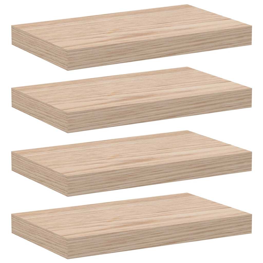 vidaXL Schweberegale 4 Stk. 40x23,5x4 cm Holzwerkstoff