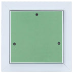 vidaXL Zugangsklappe Grün und Silber 20 x 20 cm