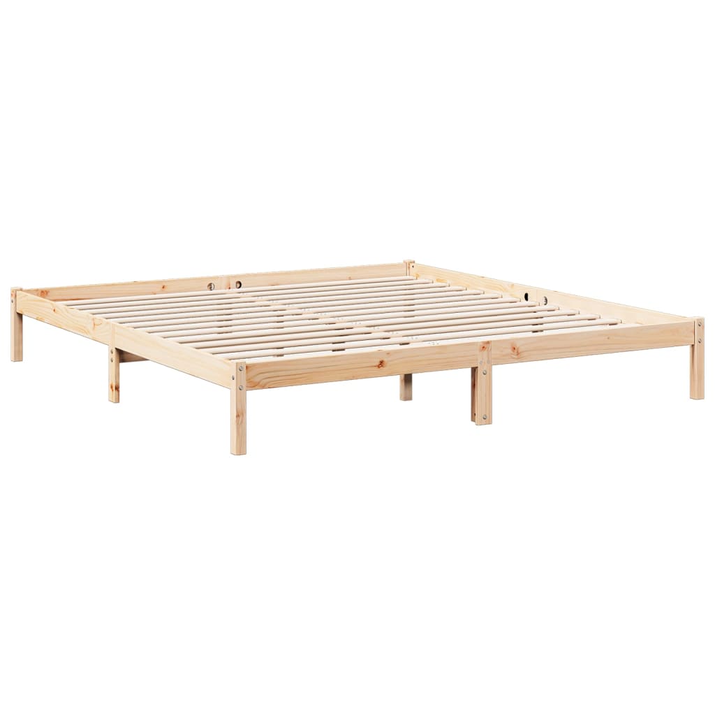 vidaXL Extra langes Massivholzbett ohne Matratze 200x220 Kiefernholz