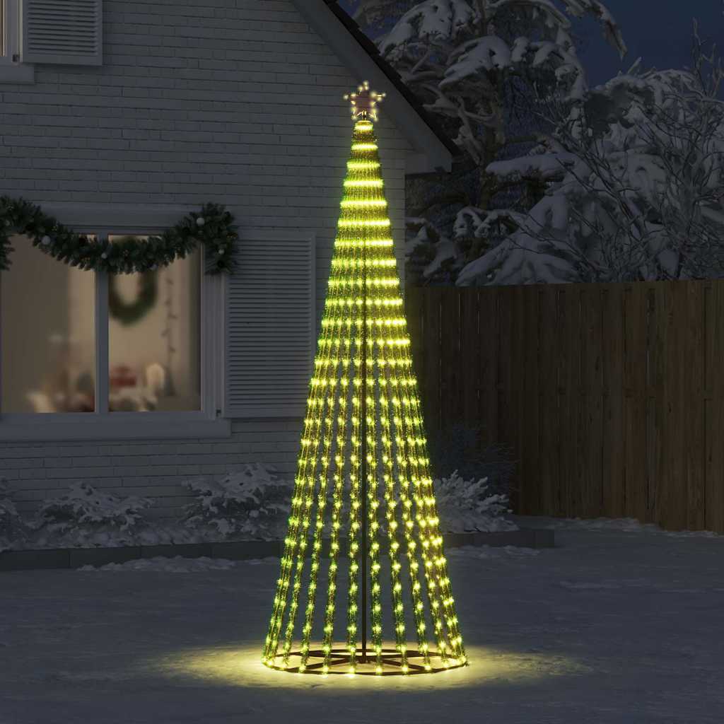 vidaXL LED Weihnachtsbaum 475 LEDs Warmweiß 247 cm