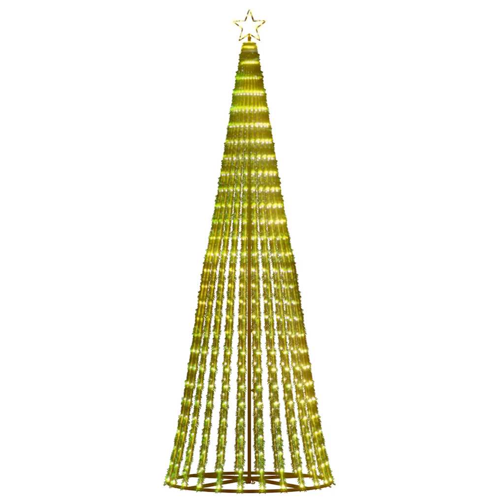 vidaXL LED Weihnachtsbaum 475 LEDs Warmweiß 247 cm