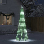 vidaXL LED Weihnachtsbaum 475 LEDs Kaltweiß 247 cm