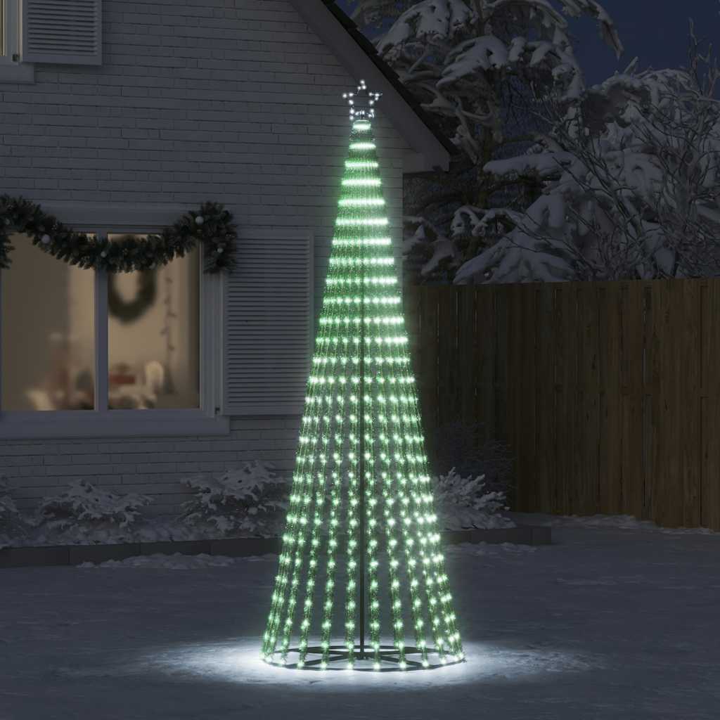 vidaXL LED Weihnachtsbaum 475 LEDs Kaltweiß 247 cm