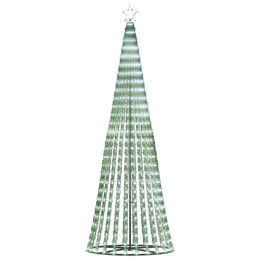 vidaXL LED Weihnachtsbaum 475 LEDs Kaltweiß 247 cm