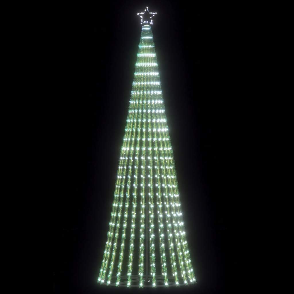 vidaXL LED Weihnachtsbaum 475 LEDs Kaltweiß 247 cm