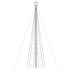 vidaXL LED Weihnachtsbaum mit Erdspießen 1534 LEDs Warmweiß 500 cm