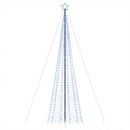 vidaXL LED Weihnachtsbaum mit Erdspießen 1534 LEDs Blau 500 cm