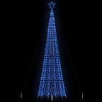 vidaXL LED Weihnachtsbaum mit Erdspießen 1534 LEDs Blau 500 cm