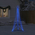 vidaXL LED Weihnachtsbaum 363 LEDs Blau 182 cm