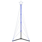 vidaXL LED Weihnachtsbaum 363 LEDs Blau 182 cm