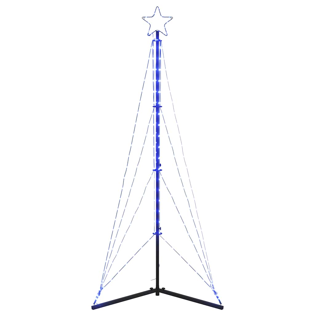 vidaXL LED Weihnachtsbaum 363 LEDs Blau 182 cm