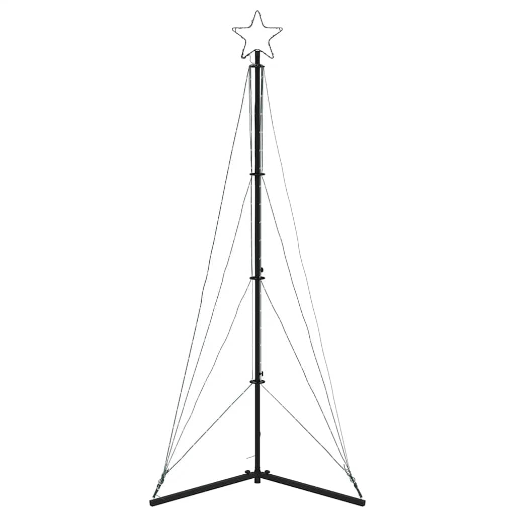 vidaXL LED Weihnachtsbaum 363 LEDs Blau 182 cm