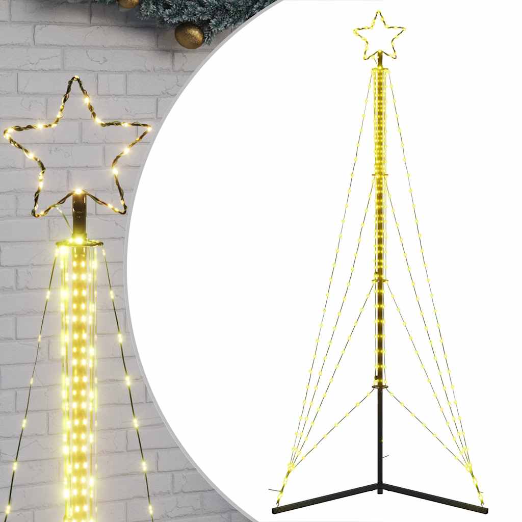 vidaXL LED Weihnachtsbaum 483 LEDs Warmweiß 240 cm