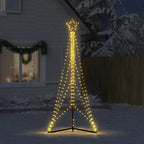 vidaXL LED Weihnachtsbaum 483 LEDs Warmweiß 240 cm