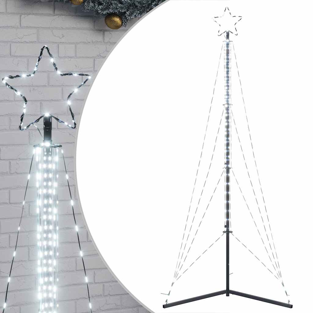 vidaXL LED Weihnachtsbaum 483 LEDs Kaltweiß 240 cm