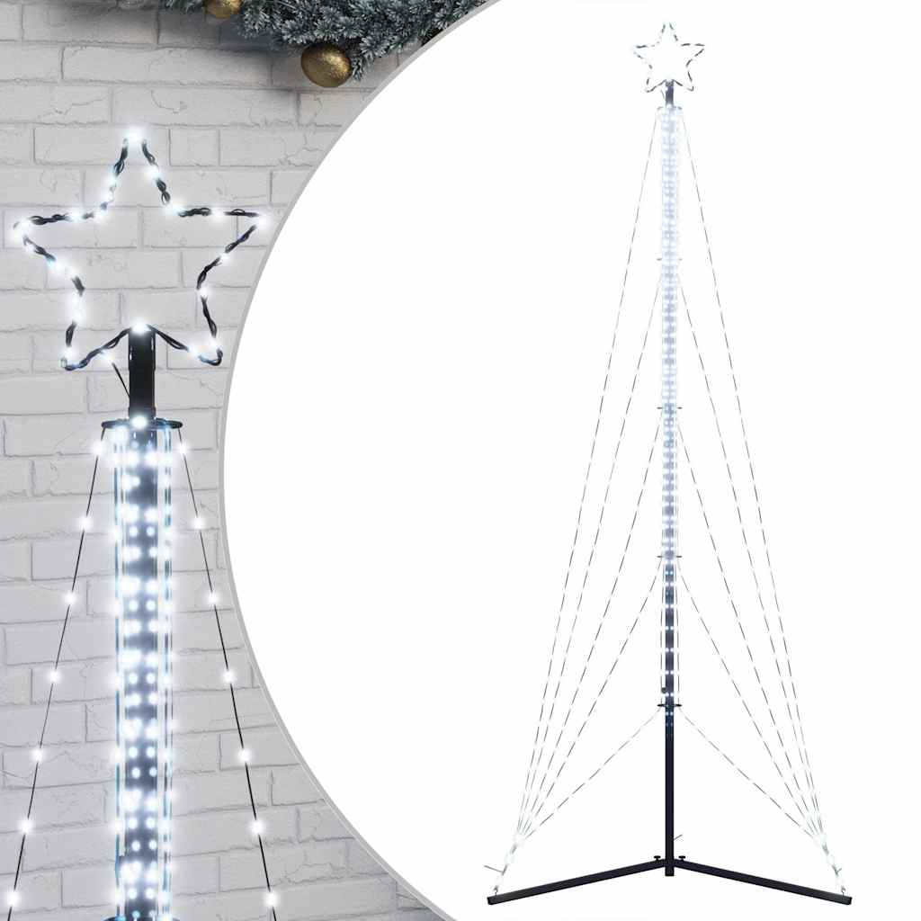 vidaXL LED Weihnachtsbaum 525 LEDs Kaltweiß 302 cm