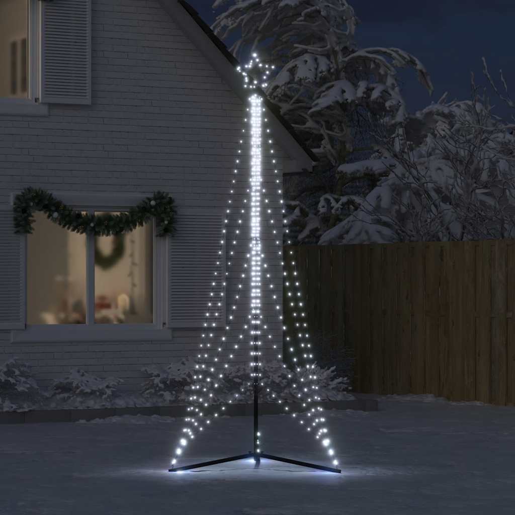 vidaXL LED Weihnachtsbaum 525 LEDs Kaltweiß 302 cm