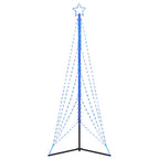 vidaXL LED Weihnachtsbaum 525 LEDs Blau 302 cm
