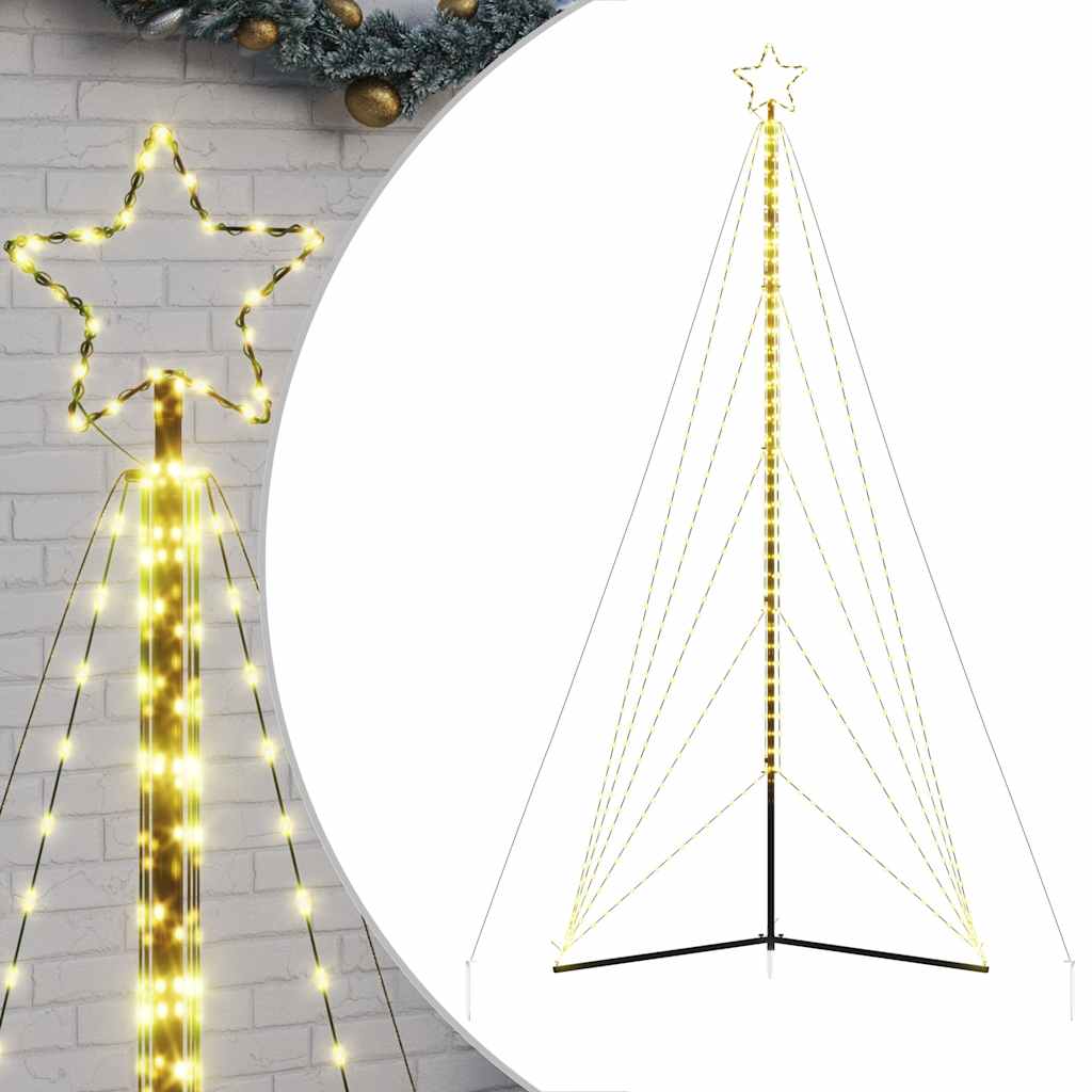 vidaXL LED Weihnachtsbaum 615 LEDs Warmweiß 404,5 cm