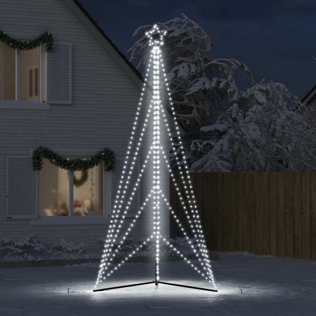 vidaXL LED Weihnachtsbaum 615 LEDs Kaltweiß 404,5 cm