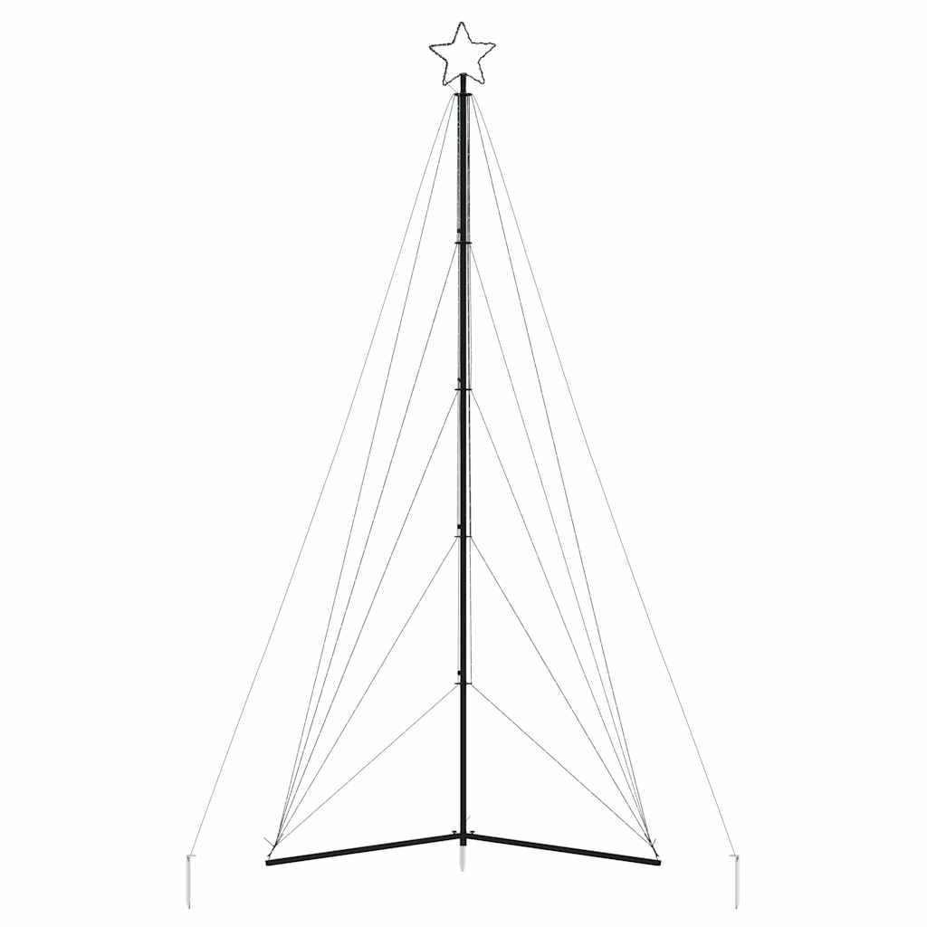 vidaXL LED Weihnachtsbaum 615 LEDs Kaltweiß 404,5 cm