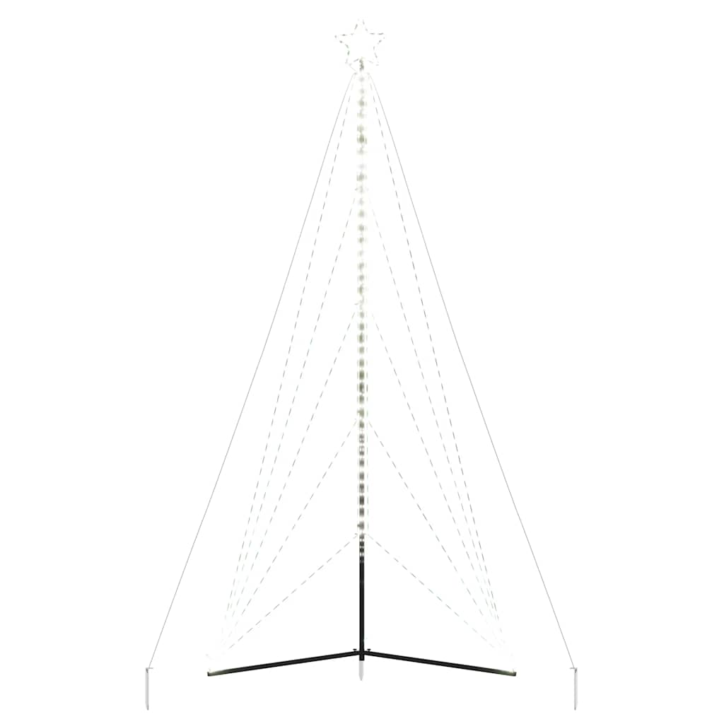 vidaXL LED Weihnachtsbaum 615 LEDs Kaltweiß 404,5 cm