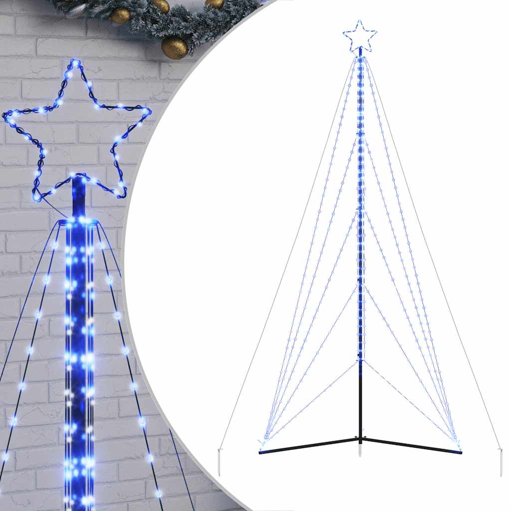 vidaXL LED Weihnachtsbaum 615 LEDs Blau 404,5 cm