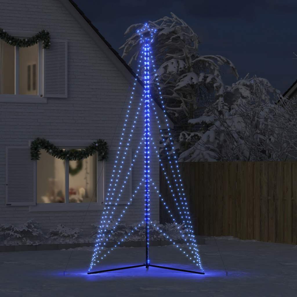 vidaXL LED Weihnachtsbaum 615 LEDs Blau 404,5 cm