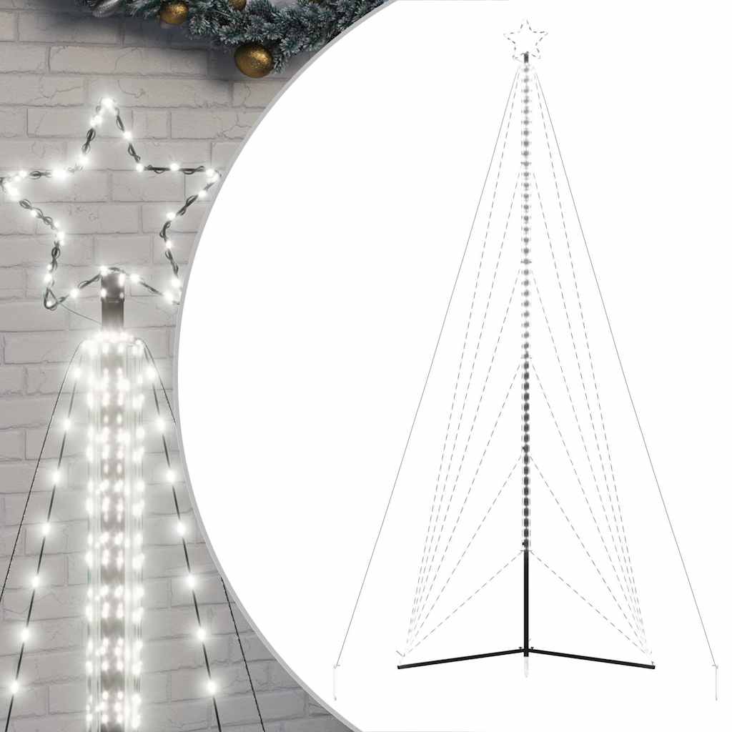 vidaXL LED Weihnachtsbaum 861 LEDs Kaltweiß 478 cm
