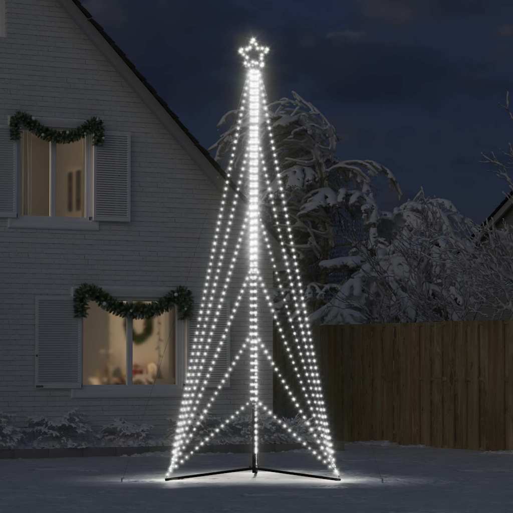 vidaXL LED Weihnachtsbaum 861 LEDs Kaltweiß 478 cm