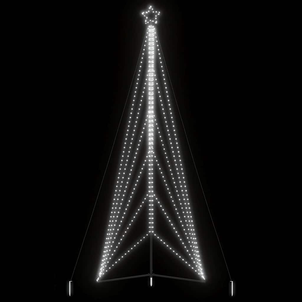 vidaXL LED Weihnachtsbaum 861 LEDs Kaltweiß 478 cm