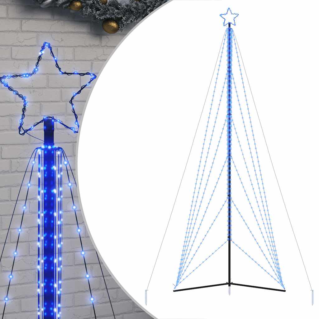 vidaXL LED Weihnachtsbaum 861 LEDs Blau 478 cm
