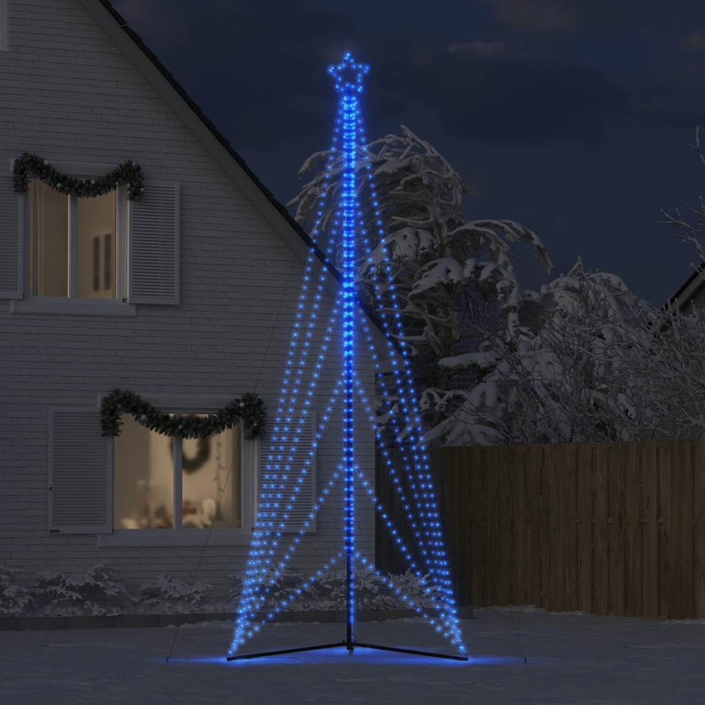 vidaXL LED Weihnachtsbaum 861 LEDs Blau 478 cm