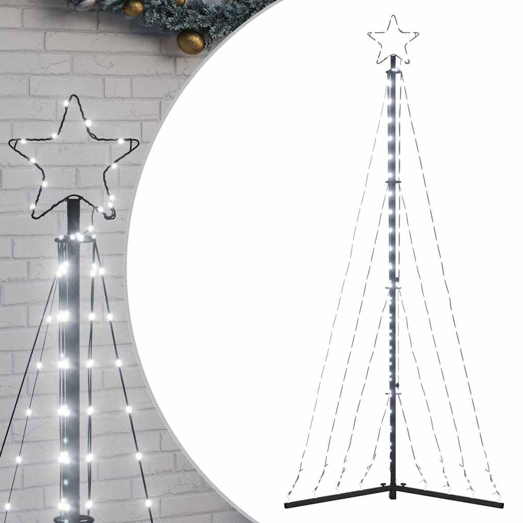 vidaXL LED Weihnachtsbaum 339 LEDs Kaltweiß 187 cm