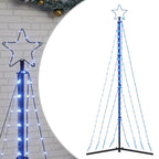 vidaXL LED Weihnachtsbaum 339 LEDs Blau 187 cm