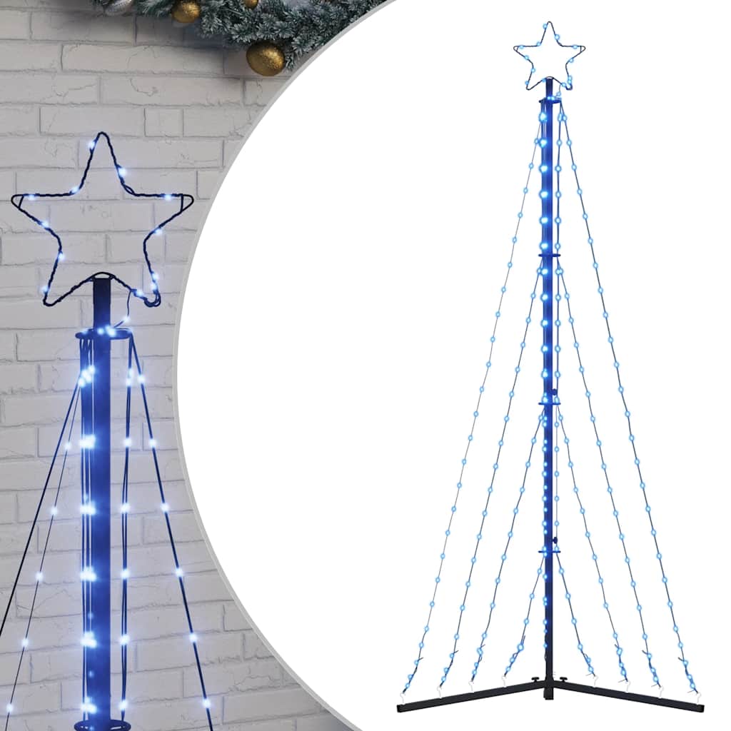 vidaXL LED Weihnachtsbaum 339 LEDs Blau 187 cm