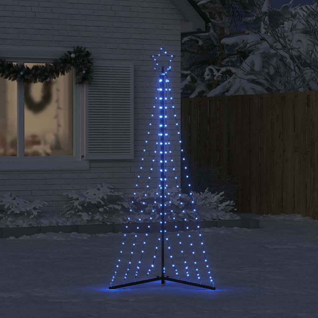 vidaXL LED Weihnachtsbaum 339 LEDs Blau 187 cm