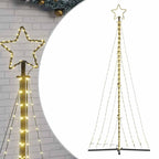 vidaXL LED Weihnachtsbaum 447 LEDs Warmweiß 250 cm
