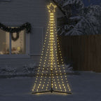 vidaXL LED Weihnachtsbaum 447 LEDs Warmweiß 250 cm