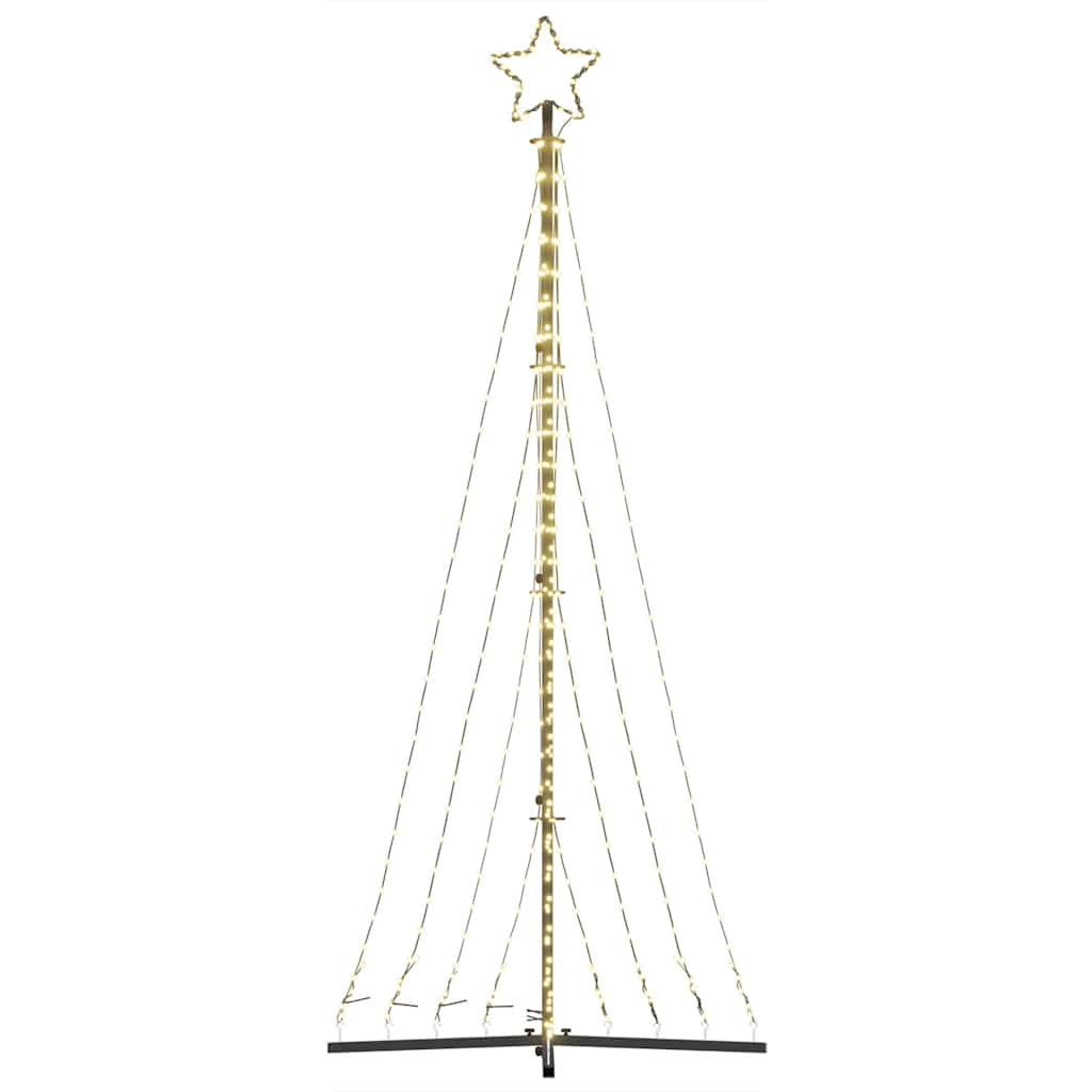 vidaXL LED Weihnachtsbaum 447 LEDs Warmweiß 250 cm