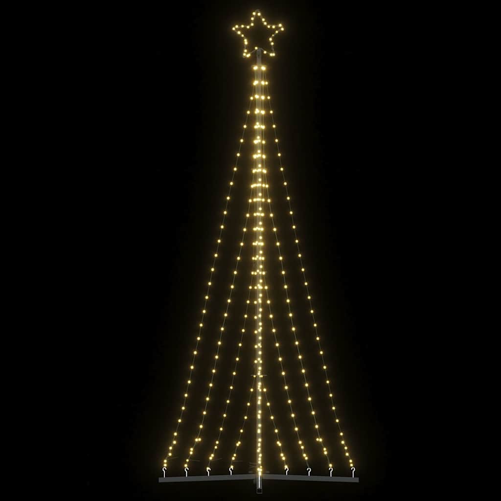 vidaXL LED Weihnachtsbaum 447 LEDs Warmweiß 250 cm