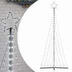 vidaXL LED Weihnachtsbaum 447 LEDs Kaltweiß 250 cm