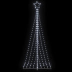 vidaXL LED Weihnachtsbaum 447 LEDs Kaltweiß 250 cm