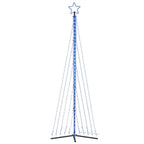 vidaXL LED Weihnachtsbaum 495 LEDs Blau 300,5 cm