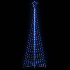 vidaXL LED Weihnachtsbaum 495 LEDs Blau 300,5 cm